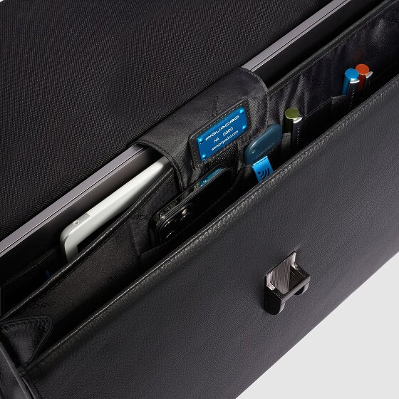 Piquadro Modus Koffer Leer 40 cm Laptop compartiment