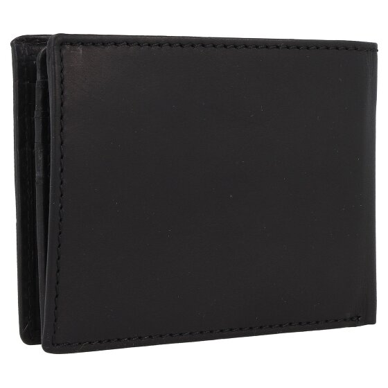 Greenburry Pure Black Portemonnee RFID-bescherming Leer 13 cm