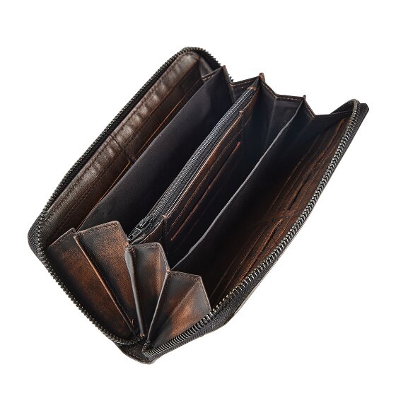 Greenburry Destressed Portemonnee RFID-bescherming Leer 19 cm
