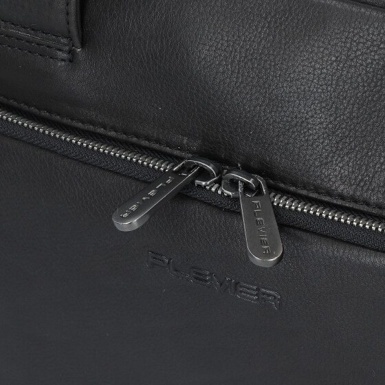 Plevier Vintage Larry Aktentas Leder 40 cm Laptopvak