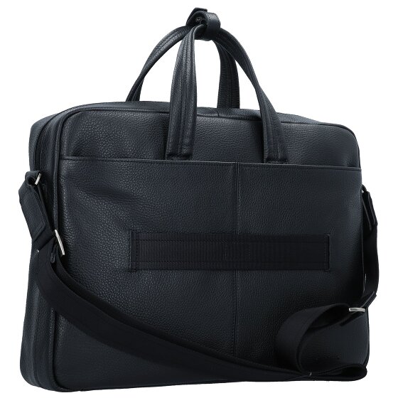 Piquadro Aktetas leer 44 cm laptop compartiment