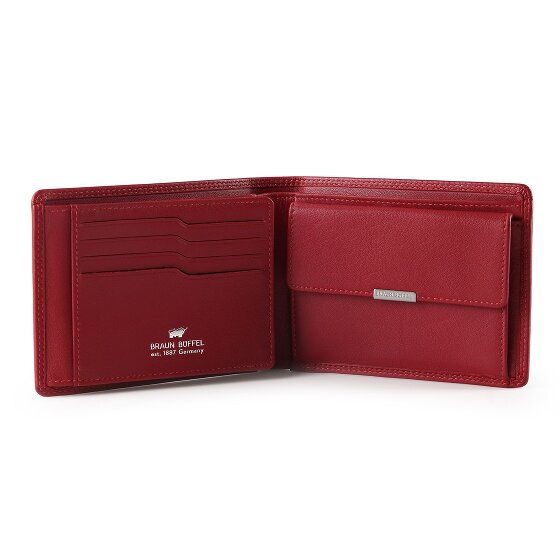 Braun Büffel Golf 3.0 Portemonnee RFID-bescherming Leer 12 cm