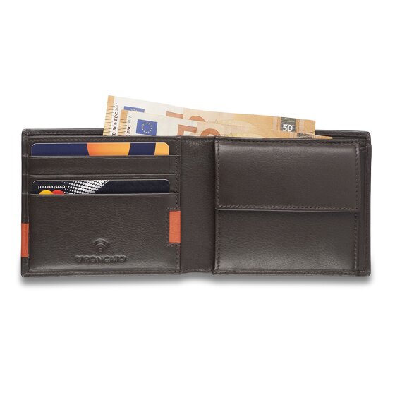 Roncato Monaco Portemonnee RFID-bescherming Leer 9 cm