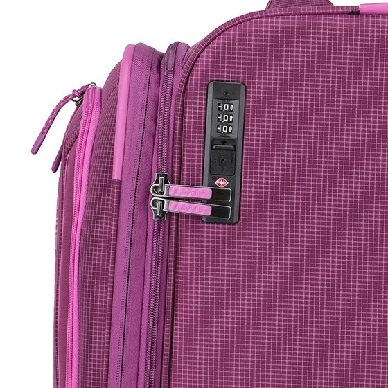 Travelite Corsiica 4 wielen Trolley L 77 cm met uitbreidingsplooi