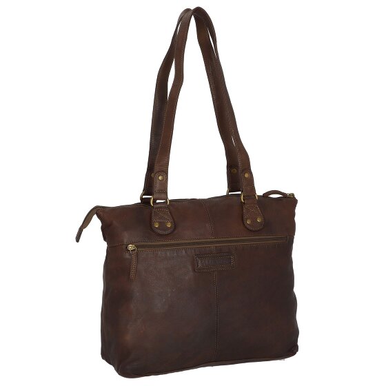 Greenland Nature Femi & Nine Leren Schoudertas 35 cm