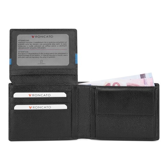 Roncato Trial DLX Portemonnee RFID-bescherming Leer 9.5 cm
