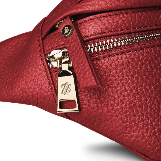 Lazarotti Bologna leer Fanny pack met dubbele rits, crossbody, leer, 25 cm
