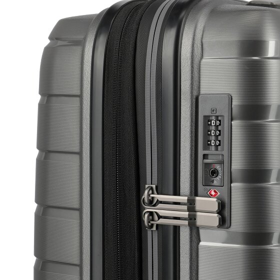 Travelite Air Base 4 wielen Cabinewagen 55 cm met uitbreidingsplooi