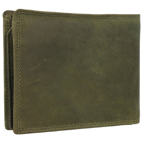 Jack Kinsky Risör Portemonnee RFID-bescherming Leer 13 cm