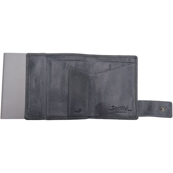 SecWal SecWal 1 Creditcard etui Portemonnee RFID Leer 9 cm