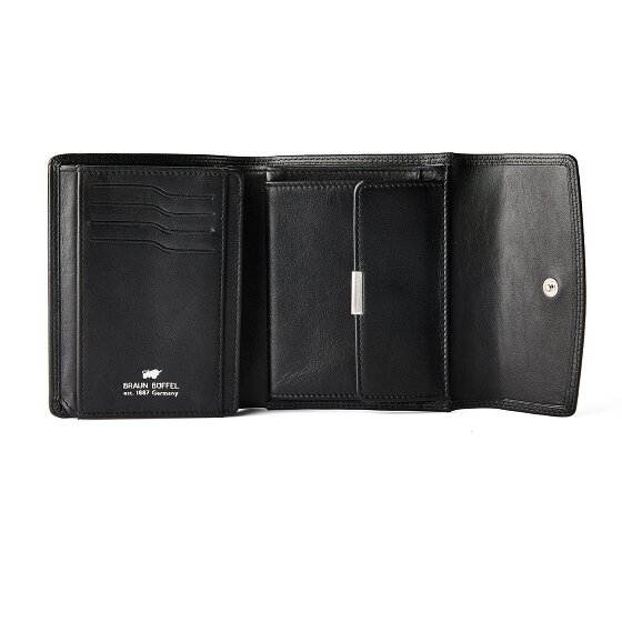 Braun Büffel Golf 3.0 Portemonnee RFID-bescherming Leer 12 cm