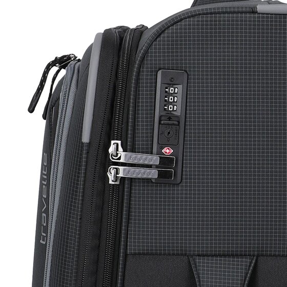 Travelite Corsiica 4 wielen Trolley M 67 cm met uitbreidingsplooi