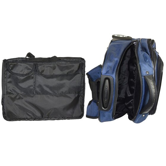 Dermata Rugzak trolley met 2 wielen 47 cm Laptopvak