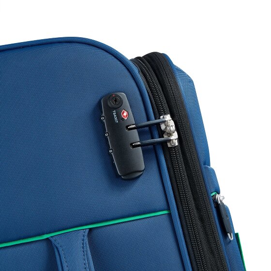 Delsey Paris x United Colors of Benetton Colour Bock 4-wiel trolley 67 cm met rekbare vouw