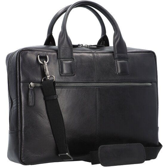 Plevier Rock Basalt Koffer Leer 41 cm Laptop compartiment