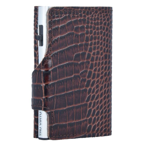 Tru Virtu Click & Slide Creditcardetui Portemonnee RFID Leer 6,5 cm