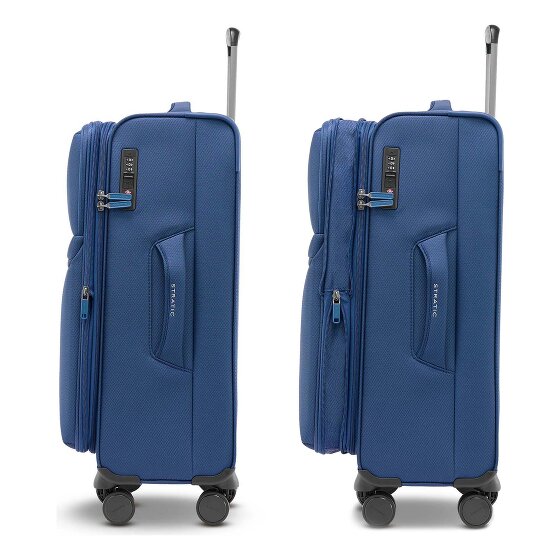 Stratic Stratic Lite 4 wielen Trolley M 65 cm met uitbreidingsplooi