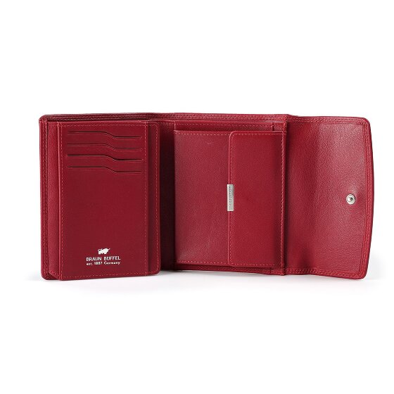 Braun Büffel Golf 3.0 Portemonnee RFID-bescherming Leer 12 cm