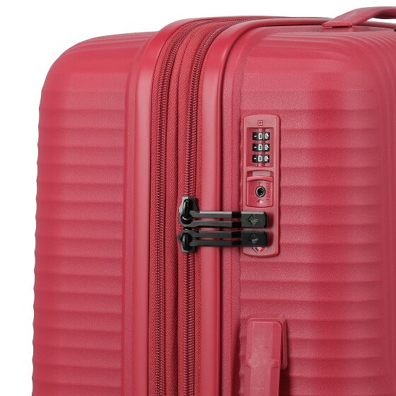 Travelite Air Stripe 4 wielen Kofferset 3-delig met uitbreidingsplooi
