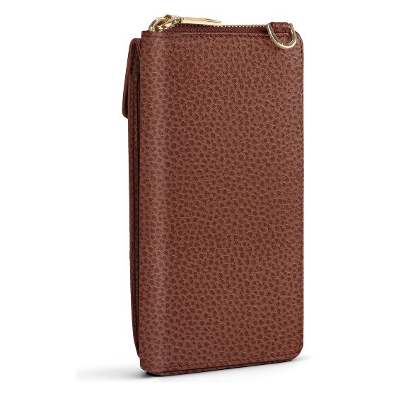 Lazarotti Bologna Leren Zip-Around Portemonnee Mobiel Telefoonhoesje Leer 19 cm