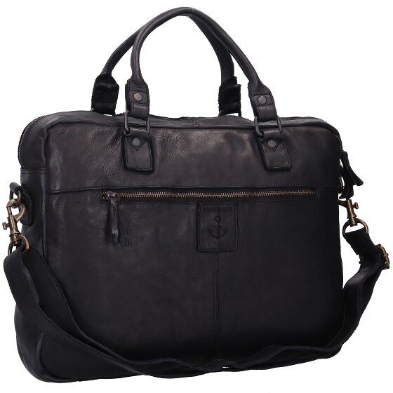Harbour 2nd Koele aktetas Aris leer 40 cm laptop compartiment