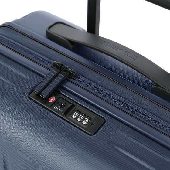 Travelite Dynamiic 4 wielen Cabinewagen 55 cm met uitbreidingsplooi