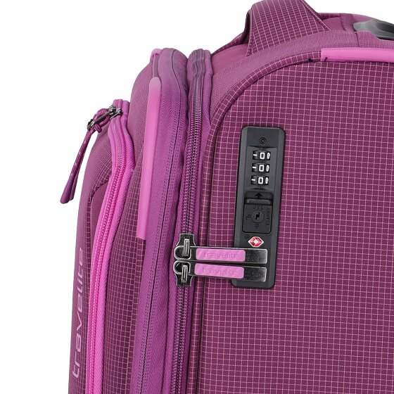 Travelite Corsiica 4 wielen Cabinewagen S 55 cm met uitbreidingsplooi