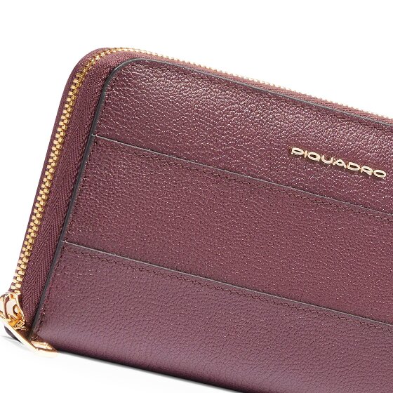 Piquadro Patricia Portemonnee RFID-bescherming Leer 19 cm