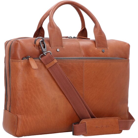 Plevier Rock Flint Koffer RFID-bescherming Leer 41 cm Laptop compartiment