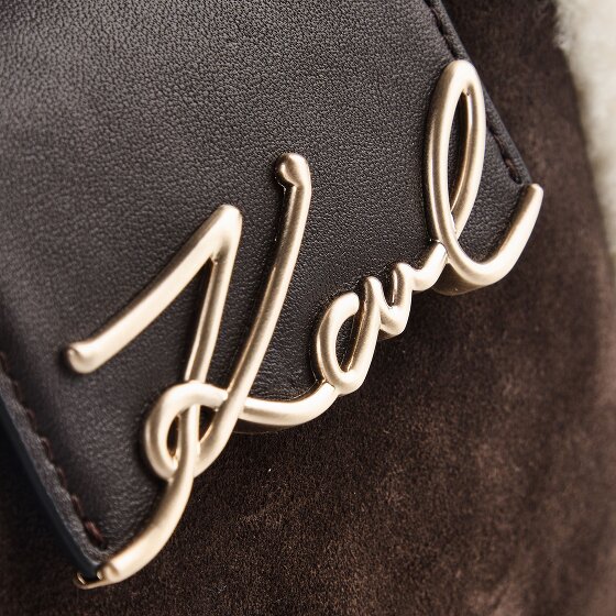 Karl Lagerfeld Signature Mini handtas Leder 18 cm