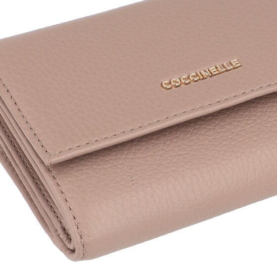 Coccinelle Metallic Zacht Portemonnee Leer 14 cm