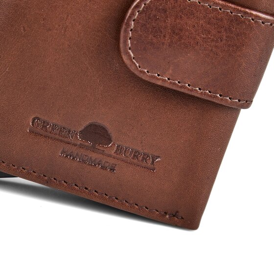 Greenburry Newport Portemonnee RFID-bescherming Leder 9.5 cm