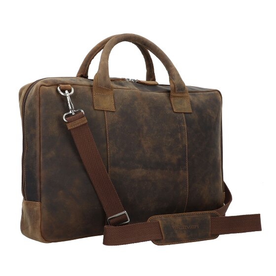 Plevier Retro Adler Koffer Leer 42 cm Laptop compartiment