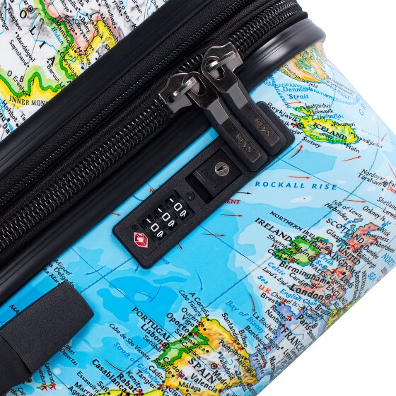 Heys Black Camo 4 wielen Trolley M 66 cm met uitbreidingsplooi