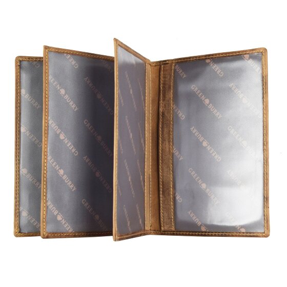 Greenburry Vintage Stag ID Case Leer 12 cm