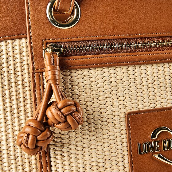 Love Moschino Straw Chic Shopper Tas 37 cm