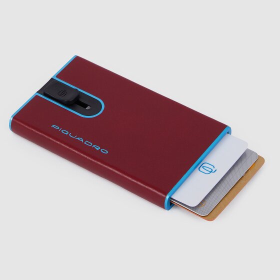 Piquadro Blue Square Kredietkaart etui RFID-bescherming Leer 6.5 cm
