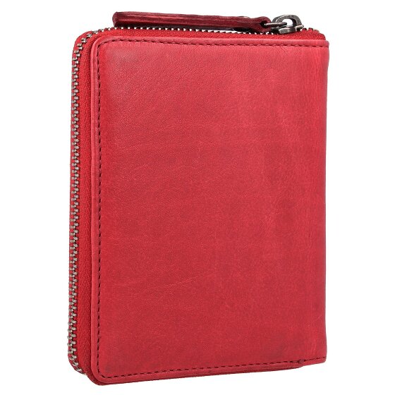 Greenburry Vintage Gewassen Leren Portemonnee 10 cm