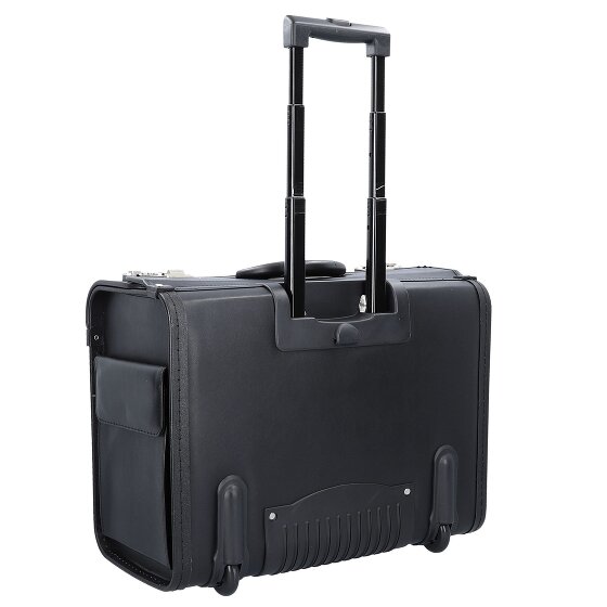 Dermata 2 wielen Pilotentrolley 37 cm Laptopvak