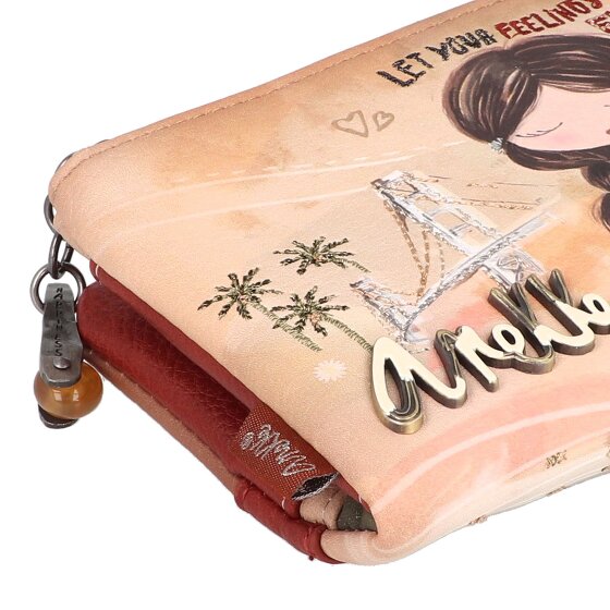 Anekke Peace & Love Portemonnee RFID-bescherming 17.5 cm