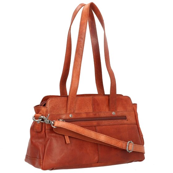 Spikes & Sparrow Schoudertas leer 34 cm