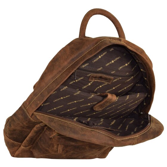 Greenburry Vintage Retro Rugzak Leer 42 cm Laptop compartiment