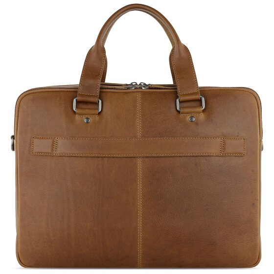Klondike 1896 Gold Brain Briefcase Leer 35 cm Laptopcompartiment