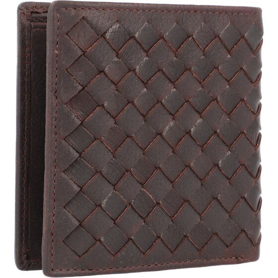 bugatti Geweven portefeuille leer 11 cm