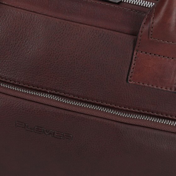 Plevier Vintage Larry Koffer Leer 40 cm Laptop compartiment