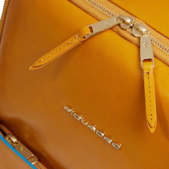 Piquadro Blue Square Dagrugzak RFID-bescherming Leer 37 cm Laptop compartiment