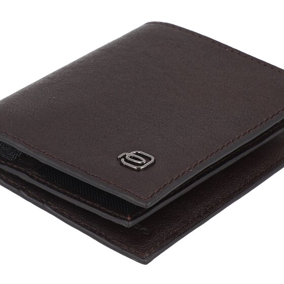 Piquadro Black Square Kredietkaart etui RFID-bescherming Leer 9 cm