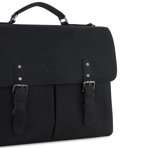 bugatti Luca Aktetas Messenger Leer 39 cm Laptop compartiment