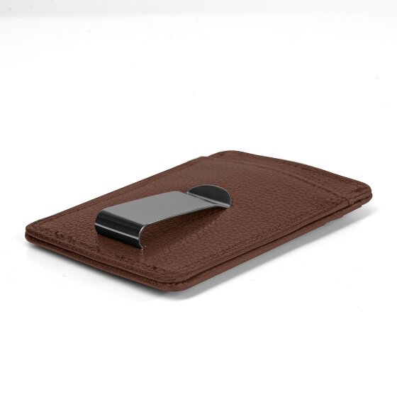 Redolz Leather Essentials creditcardhouder RFID leer 7 cm met geldclip