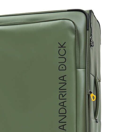 Mandarina Duck Eco Coated 4 wielen Trolley XL 83 cm met uitbreidingsplooi